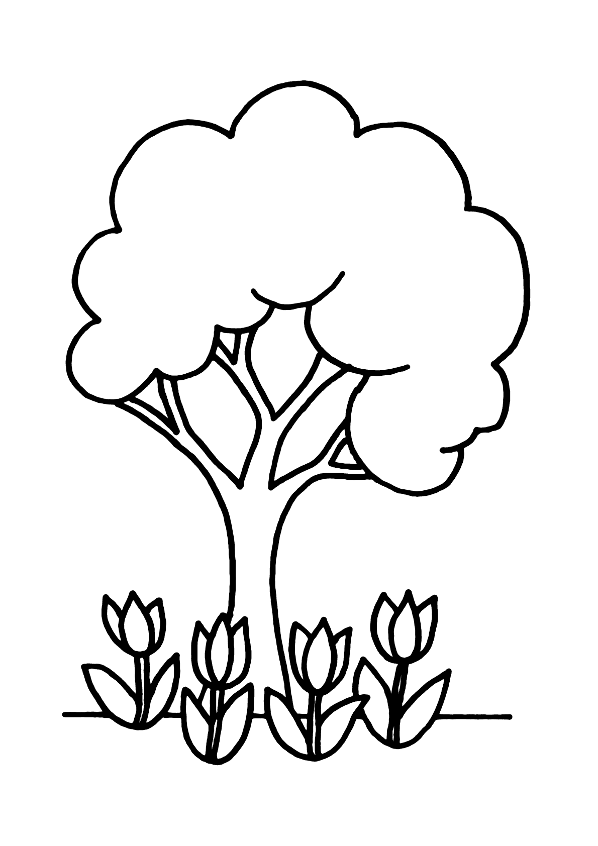 desenho de árvore para crianças