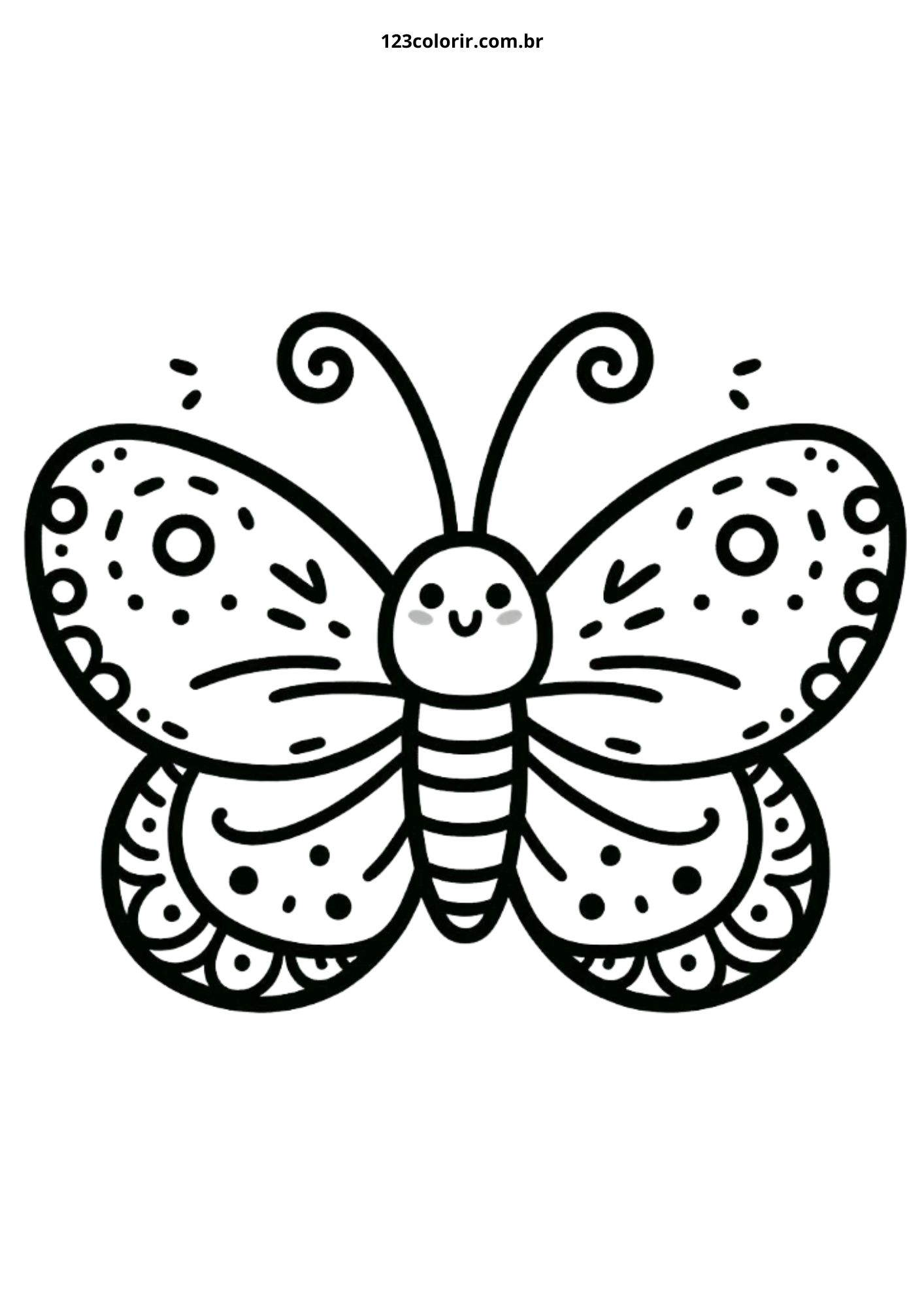 desenho de borboleta monarca para imprimir