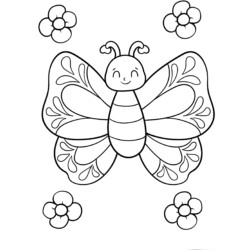 borboleta estilizada para crianças imprimir