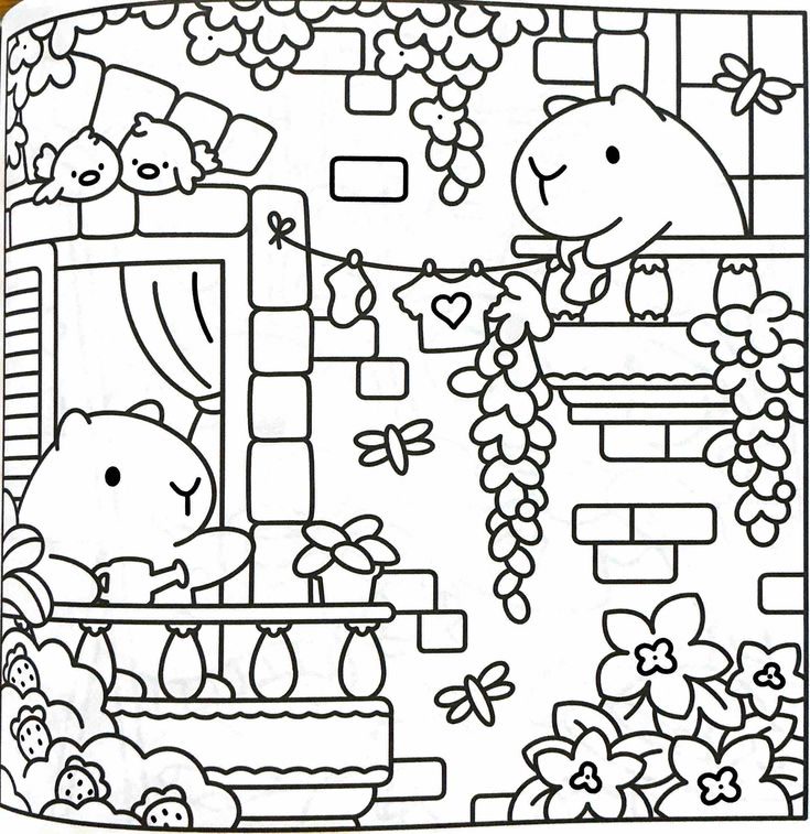 melhores desenhos de capivara para imprimir e colorir