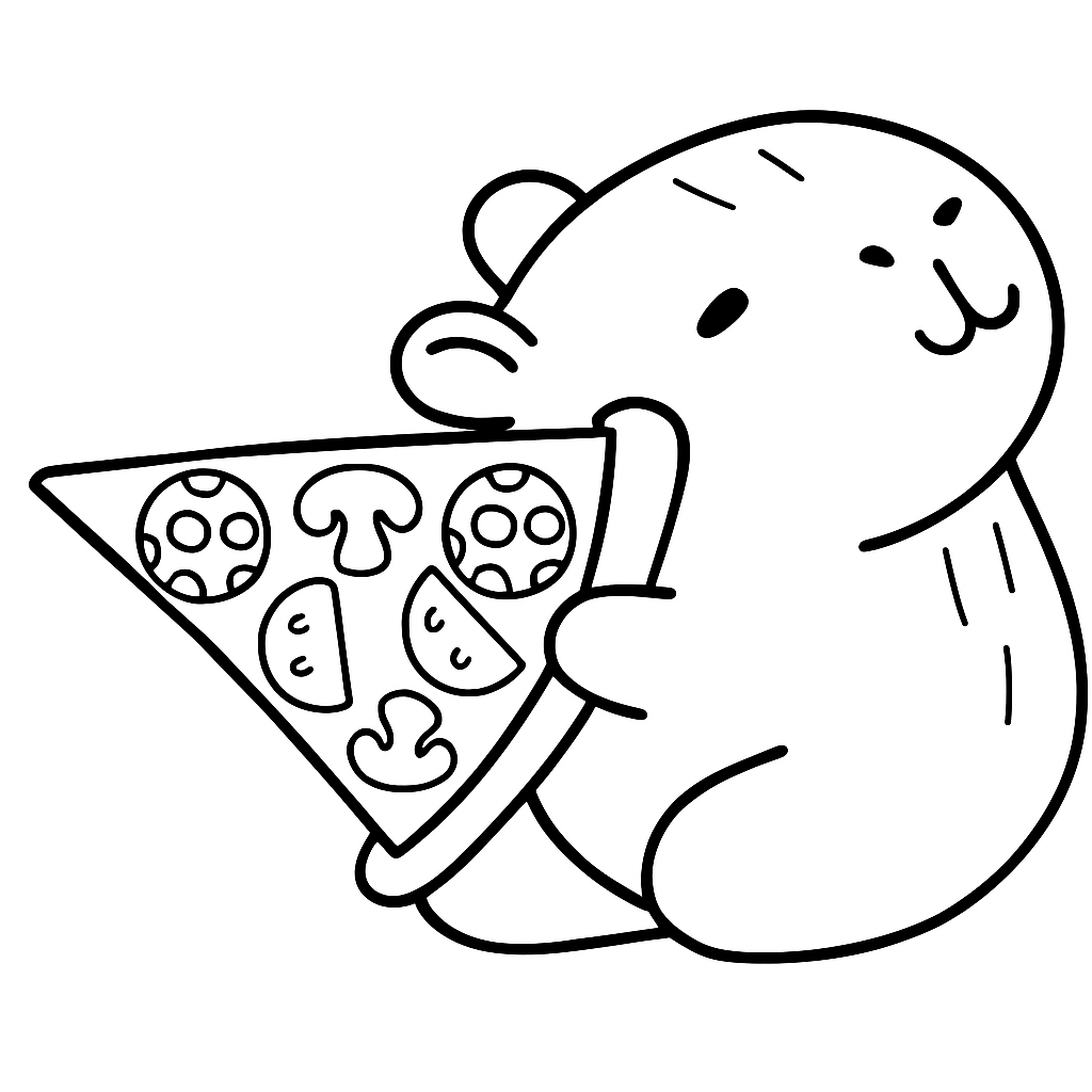 erros comuns ao colorir desenho de capivara