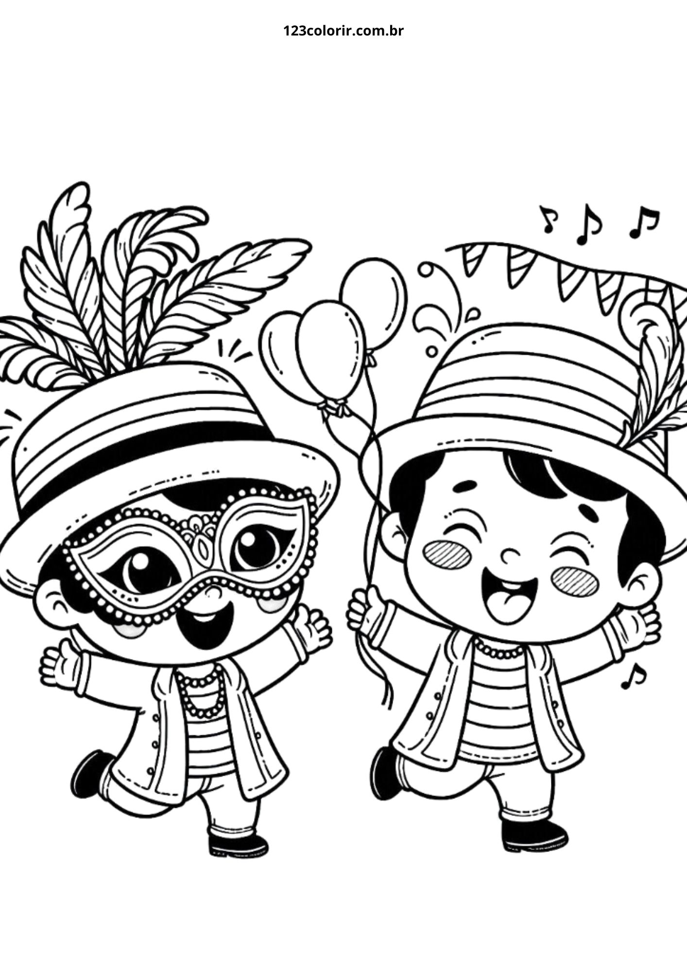 atividade de carnaval para imprimir