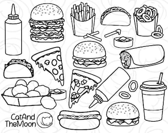 desenho de comida para colorir