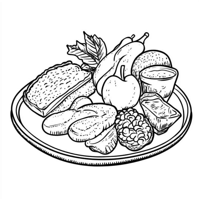 custo de impressão de desenhos de comida para colorir