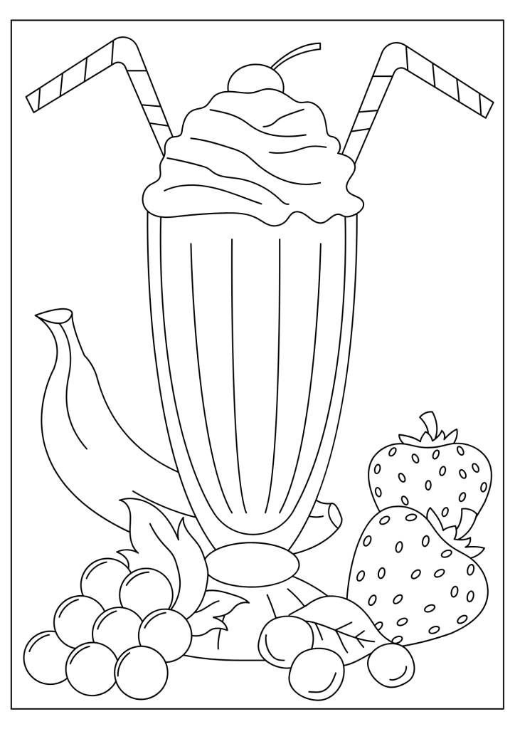 erros comuns ao colorir desenhos de comida