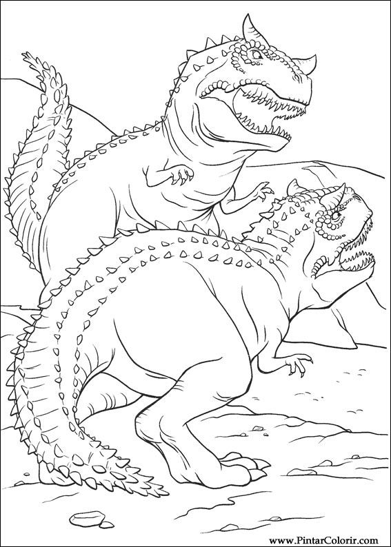 desenho de Triceratops para imprimir