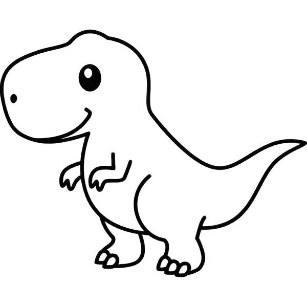 desenho de dinossauro baby para colorir