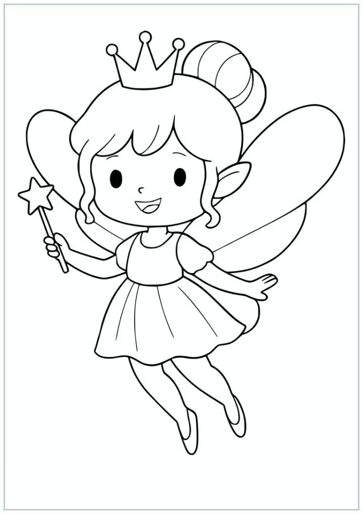 desenho de fada para colorir