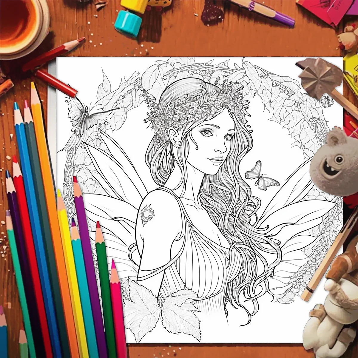 melhores desenhos de fadas para colorir