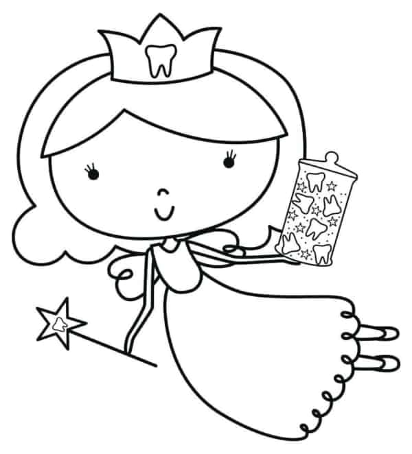desenho de fada para colorir