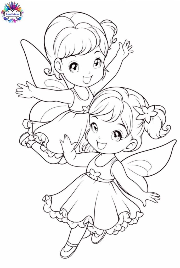 desenho de fada para colorir