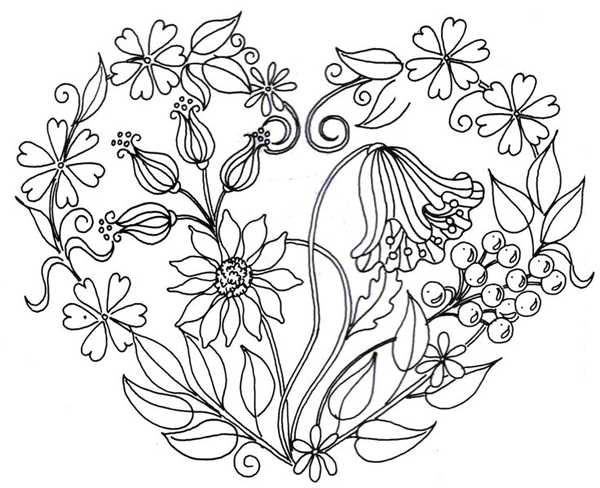 flor para imprimir e pintar