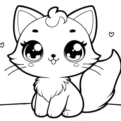 erros comuns ao colorir desenhos de gato kawaii
