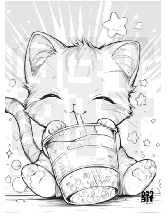 como desenhar um gato kawaii passo a passo