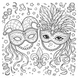 molde máscara carnaval
