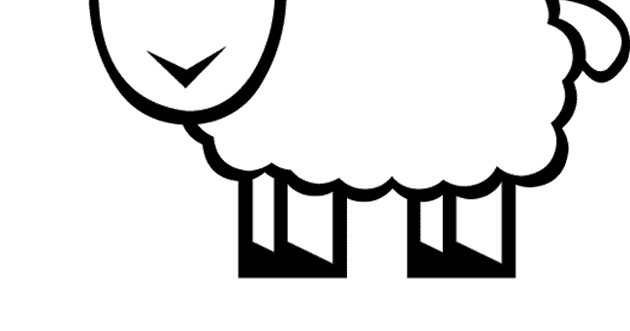 desenho ovelha simples