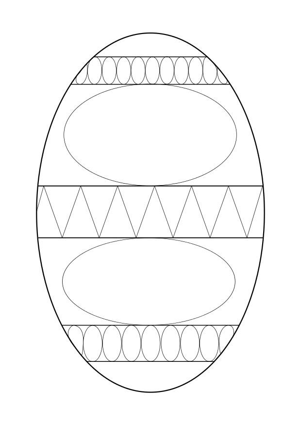 atividade de páscoa desenho de ovo