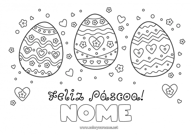 onde encontrar desenhos de ovos para colorir online