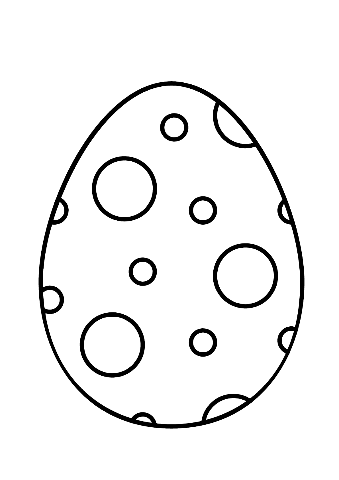 desenho de ovo quebrado para colorir