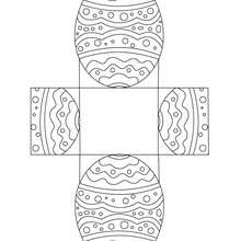 desenho de ovo de páscoa para colorir e imprimir grátis