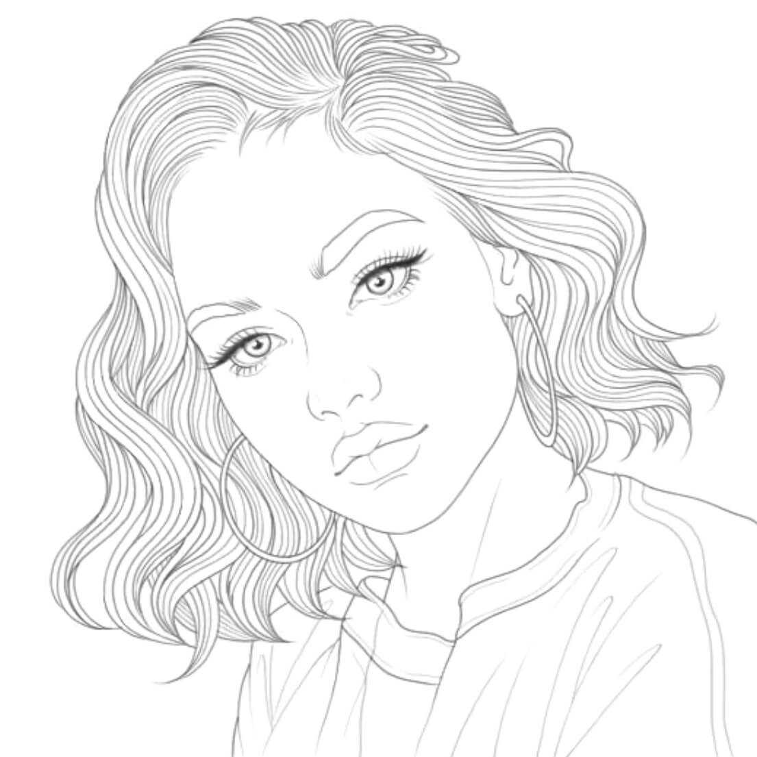 desenhos de pessoas realistas para colorir