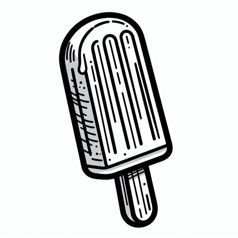 desenho de picolé vs desenho de sorvete para colorir