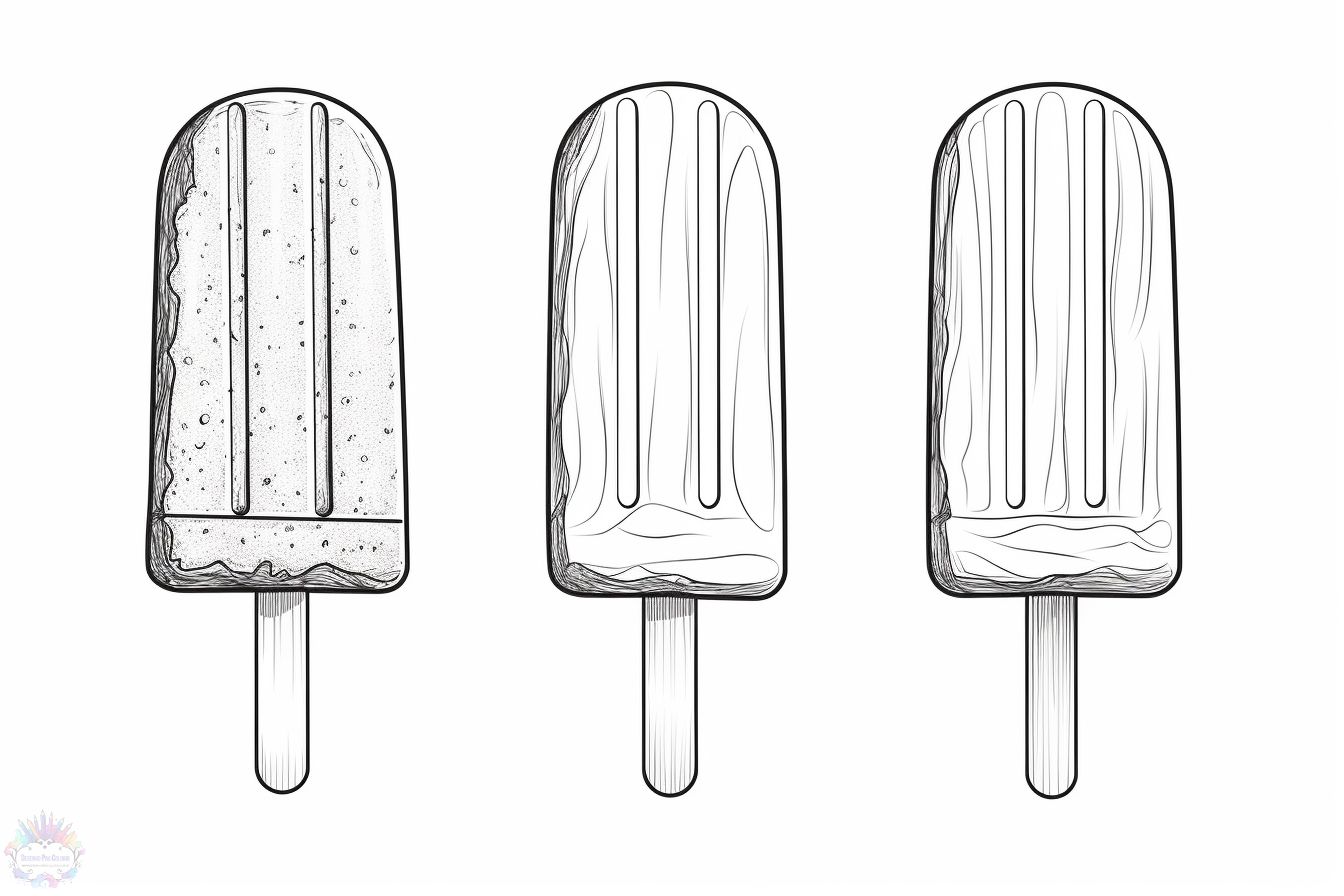 erros comuns ao colorir desenho de picolé