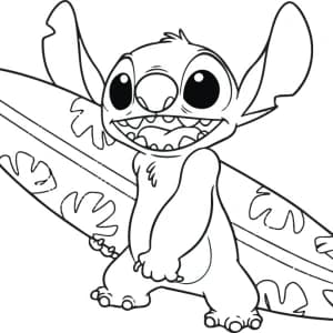 desenho do stitch kawaii para colorir