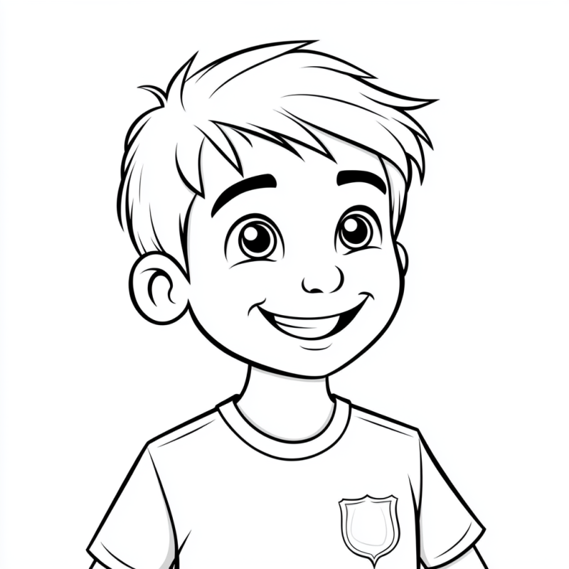 desenhos de menino para pintar