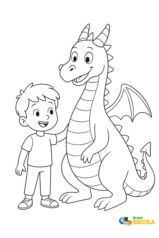 desenhos infantis de menino para colorir