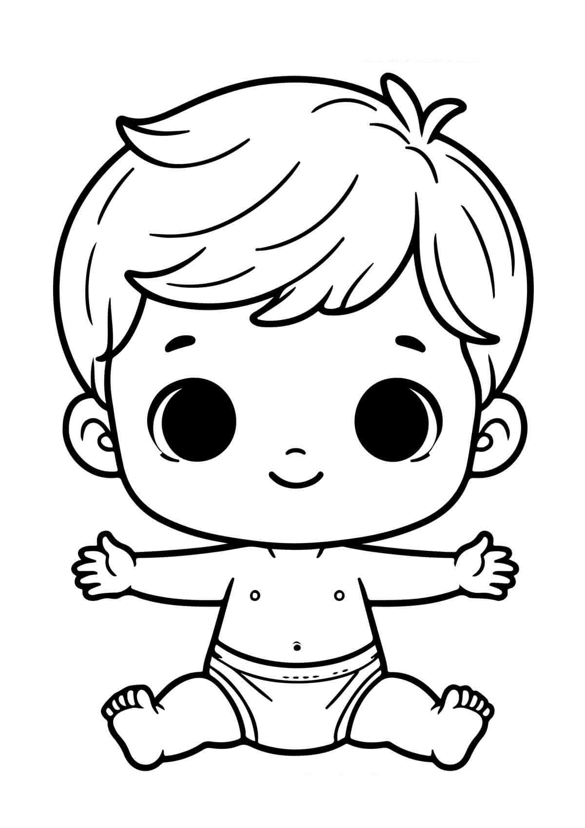desenhos de bebês para colorir