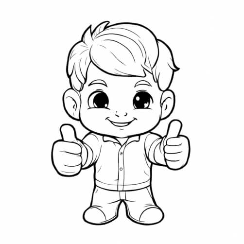 desenhos de menino para colorir online