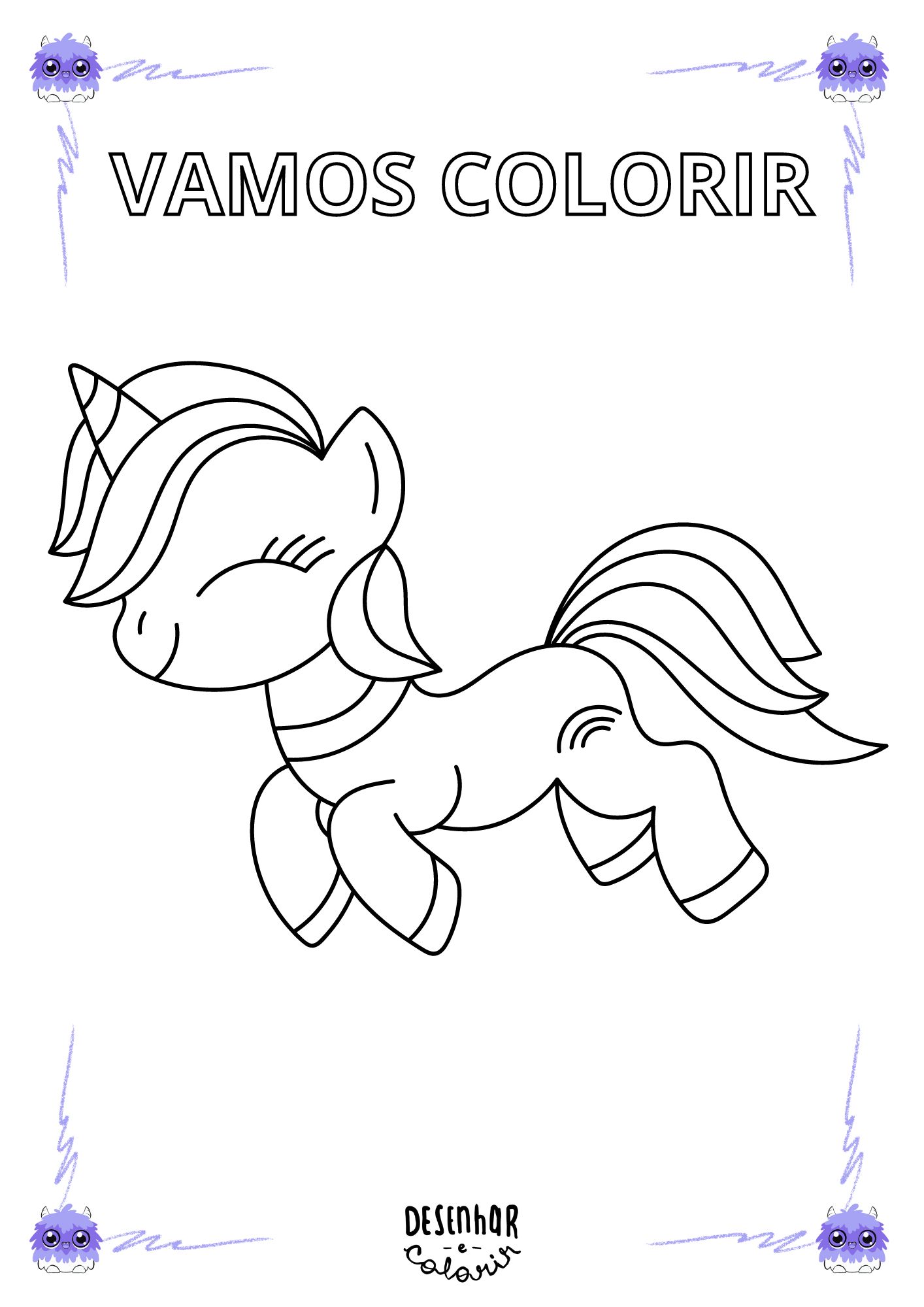 melhores desenhos de unicórnio para colorir em 2024