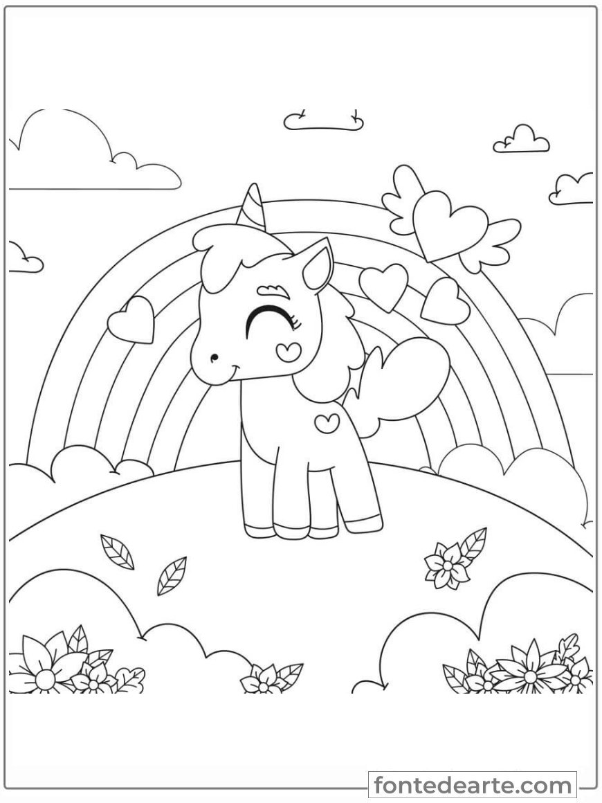 desenho de unicórnio vs desenho de dragão para colorir