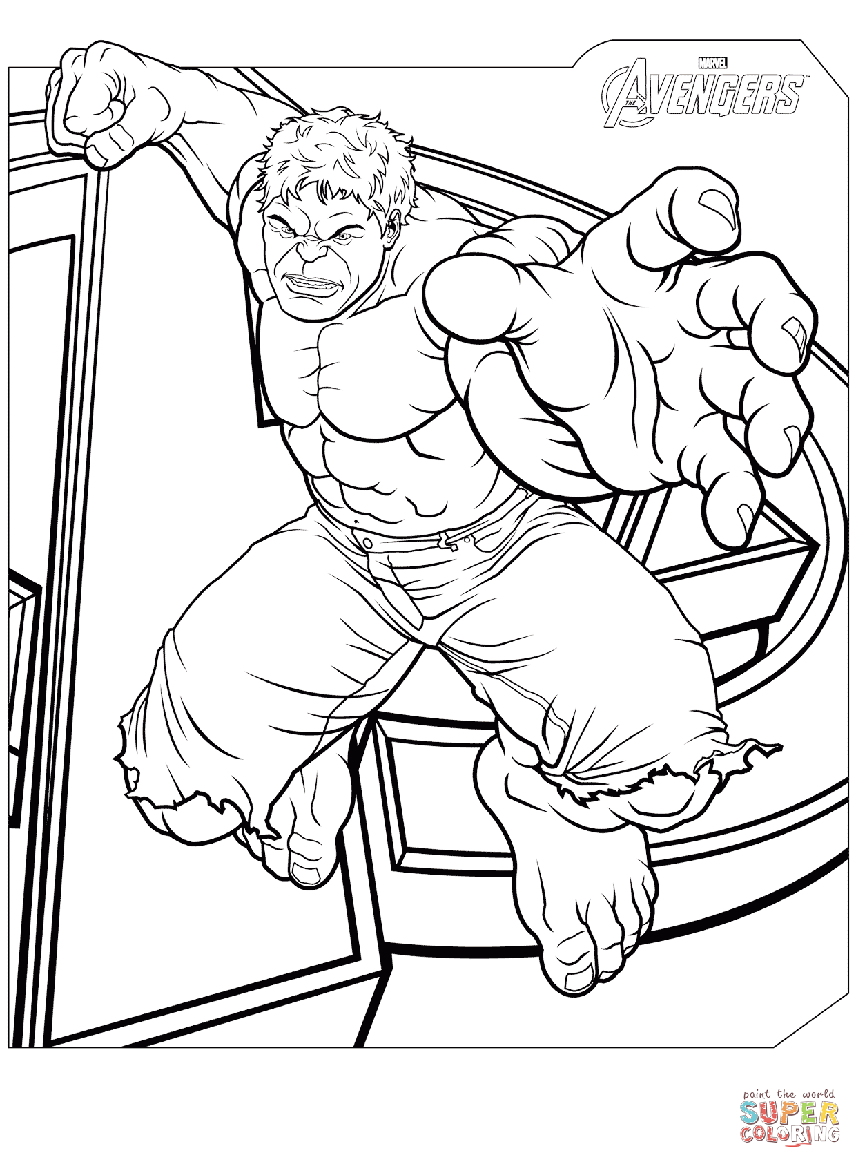 desenho do hulk para colorir