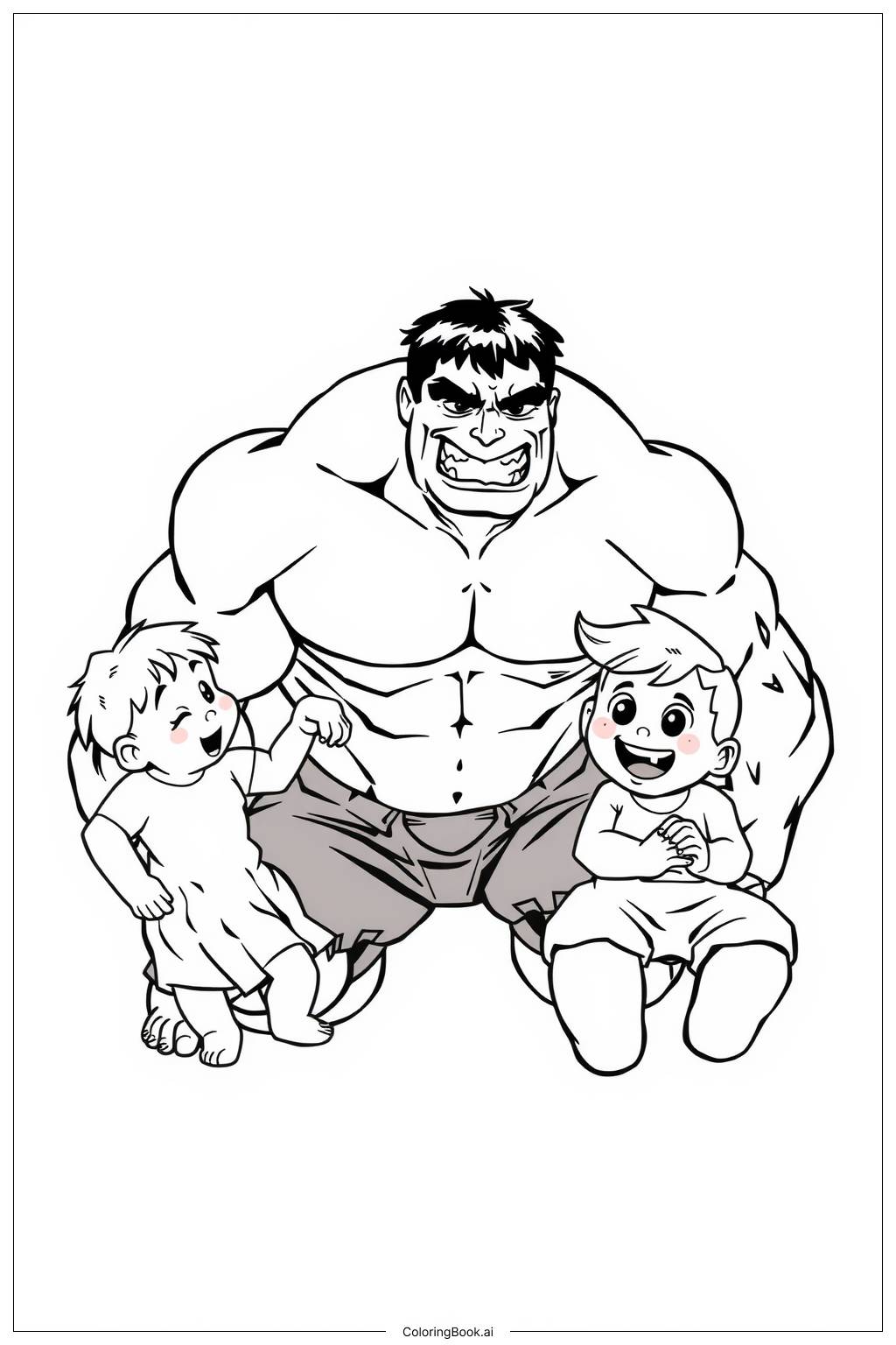 melhores desenhos do hulk para colorir em familia