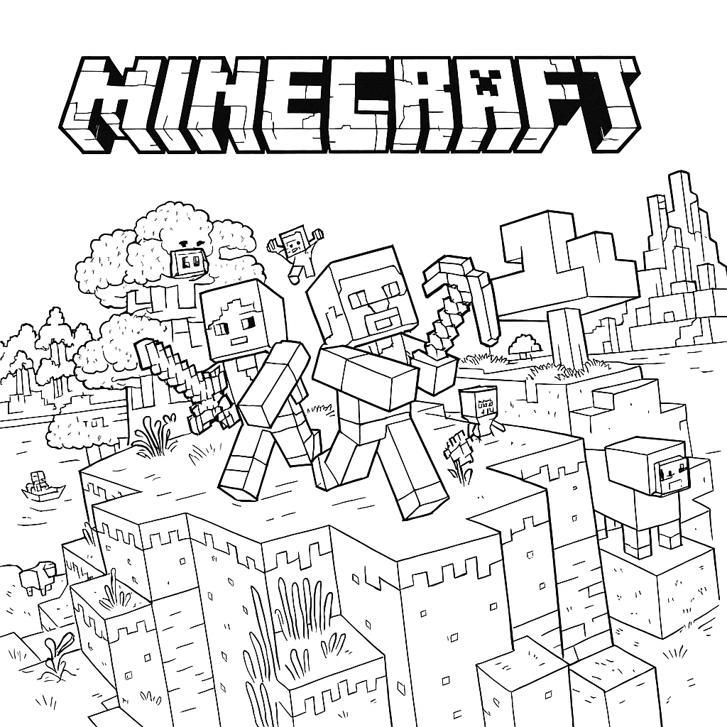 custo de impressão de desenhos do minecraft para festas