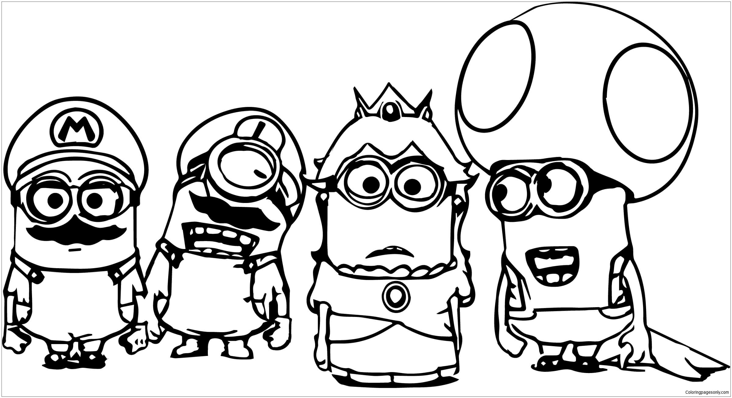 minions do mal para colorir