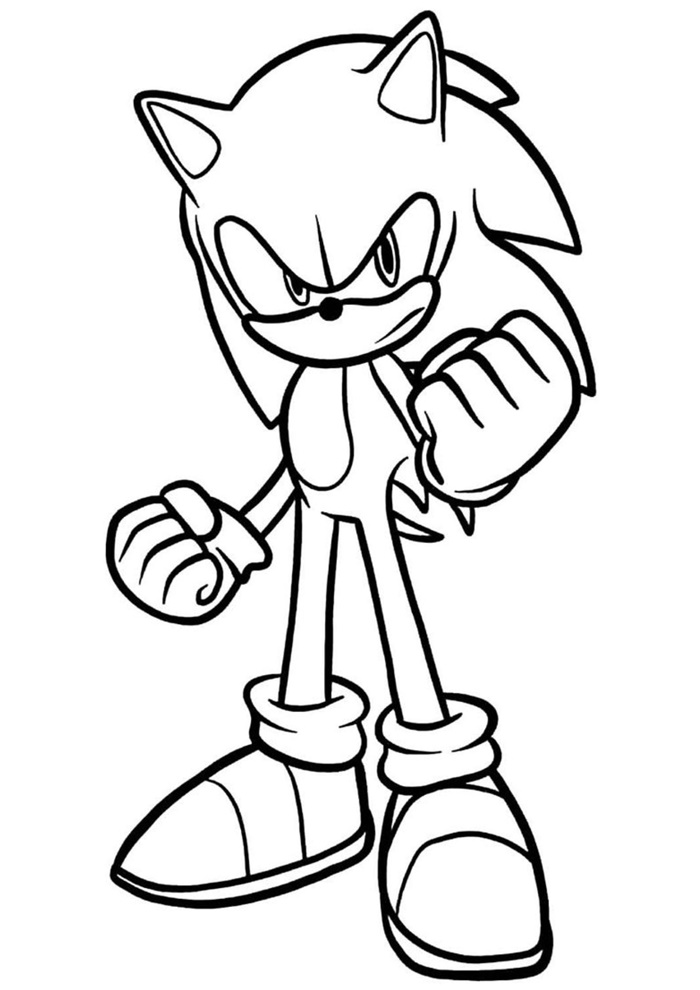 desenho do sonic para pintar