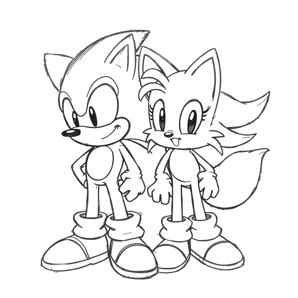 sonic para colorir imprimir