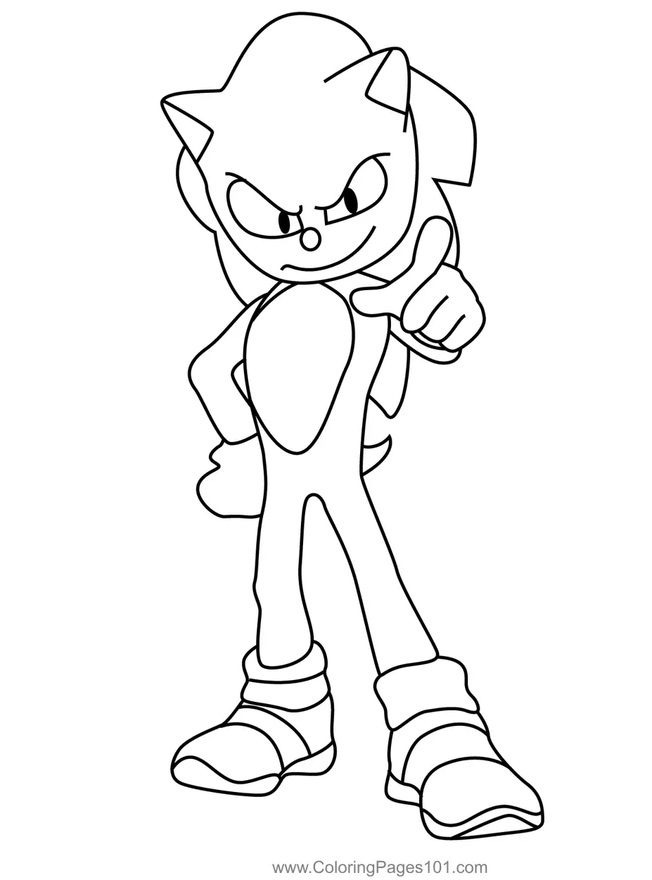 sonic para colorir online