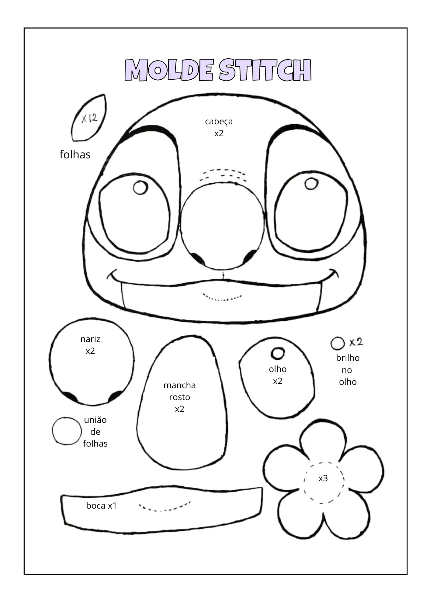 melhores desenhos do stitch para imprimir