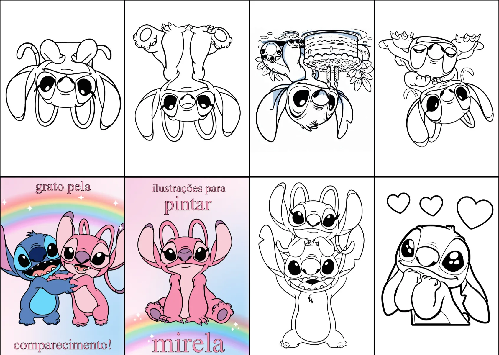 desenho do stitch para imprimir