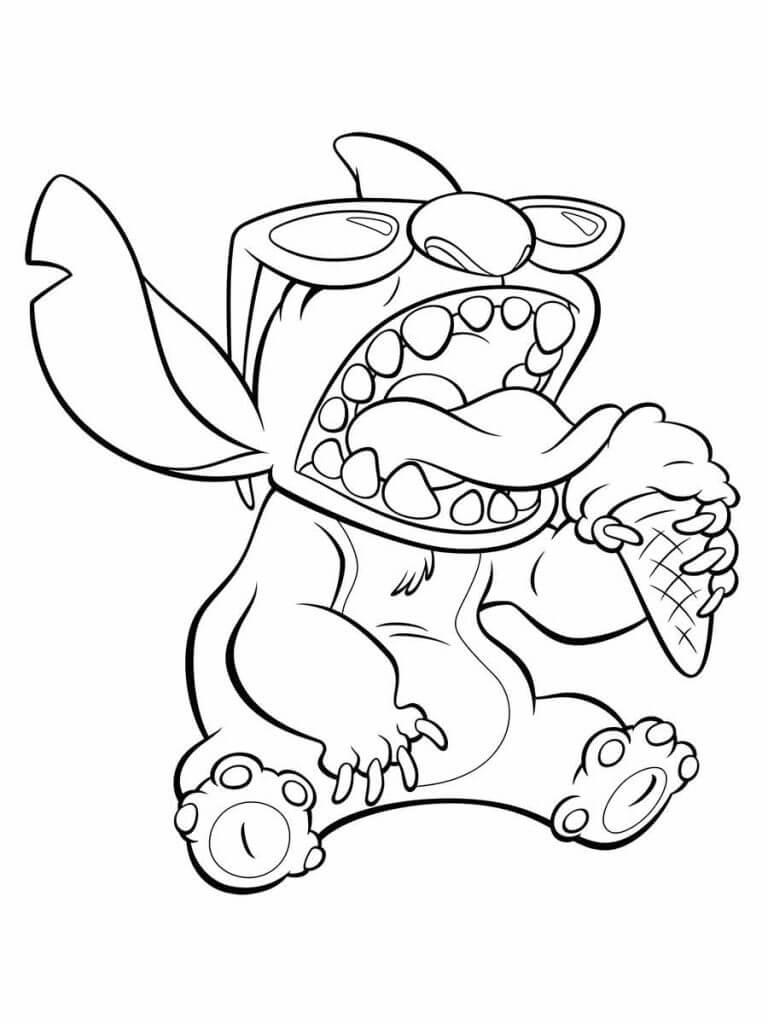 desenho do stitch kawaii para imprimir