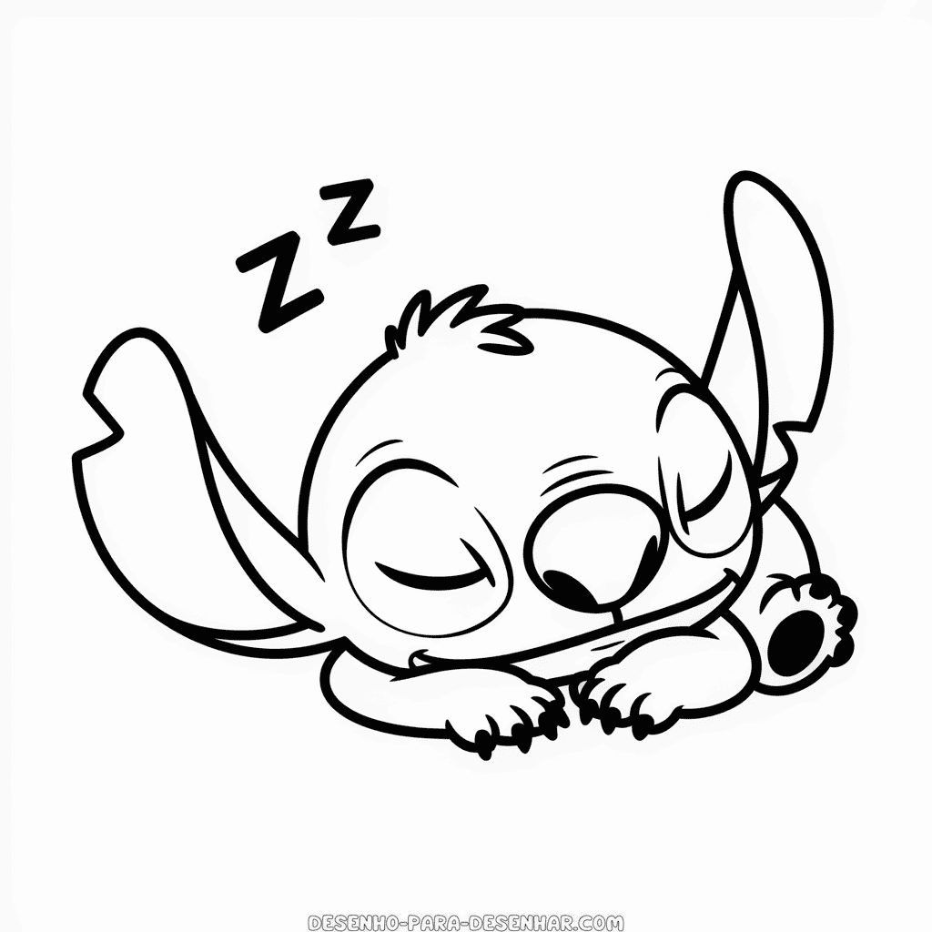 desenho do stitch vs angel para colorir