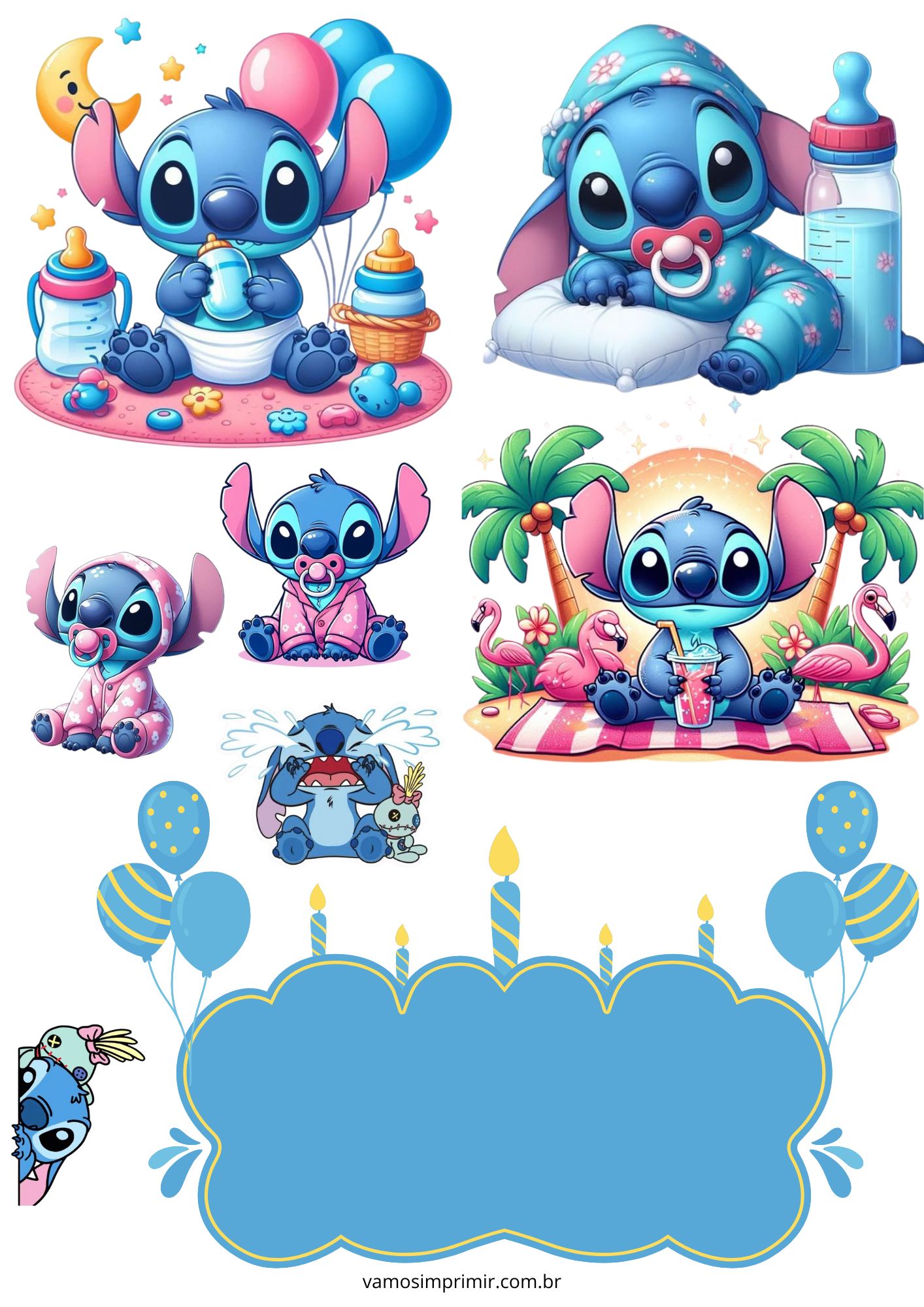 desenho do stitch vs angel para colorir