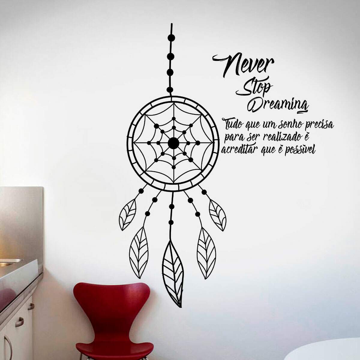 desenho filtro dos sonhos na parede