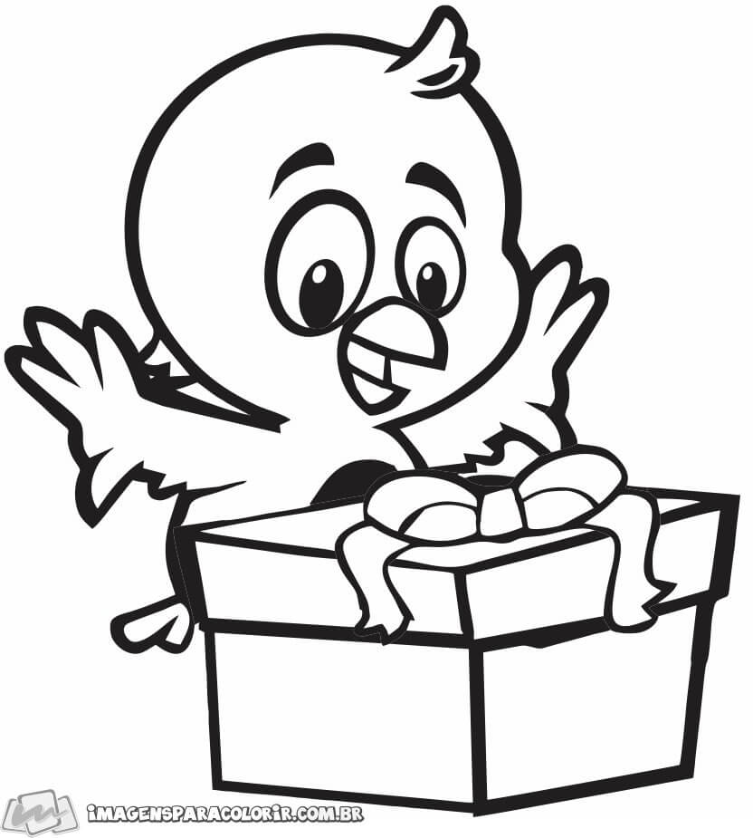 desenho da galinha pintadinha vs pintinho amarelinho para colorir