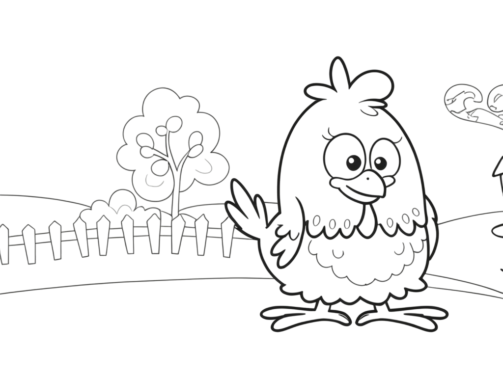 desenho da galinha pintadinha para imprimir em tamanho A4