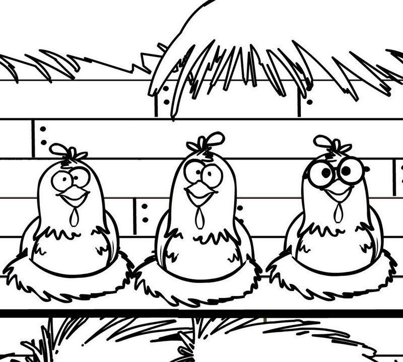 desenho da galinha pintadinha vs pintinho amarelinho para colorir